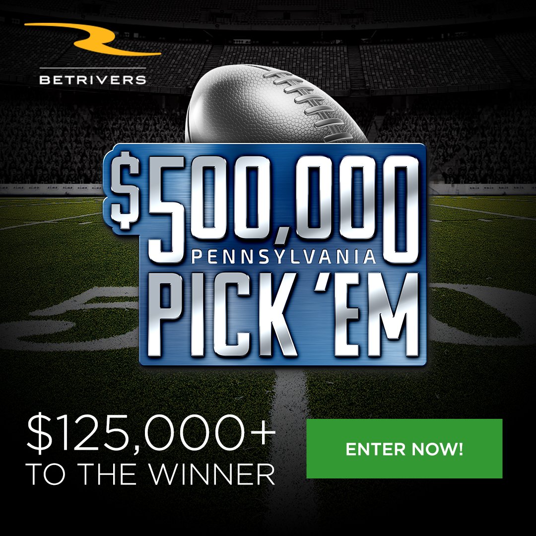 BetRivers Sportsbook on X: 'The Weekly Pro Football Pick 'Em contest is  here! To be apart of the madness follow these steps. 1. Sign up for $150 at  Rivers Casino before Sunday,