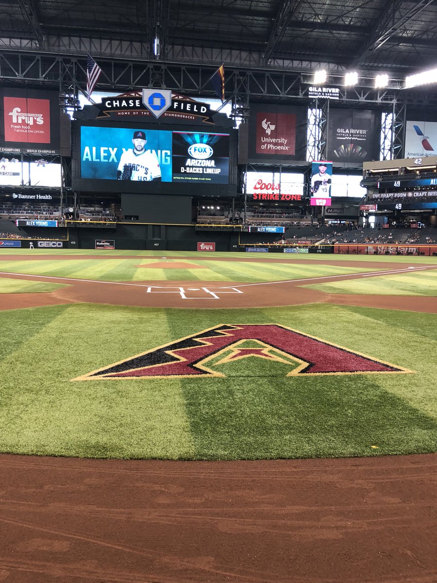 VanessaROnAir's tweet image. Back to work at Chase Field tonight!! #ingamehost #az #baseball #12news #summer #dbacks