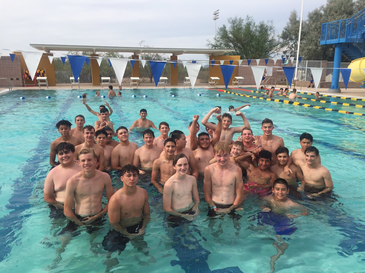 MaranaFB's tweet photo. What’s better than pool time and a team barbecue to conclude fall camp⁉️ 

IT’S ABOUT US! 

#TigerPride🐯 https://t.co/eNxzHYOgpo