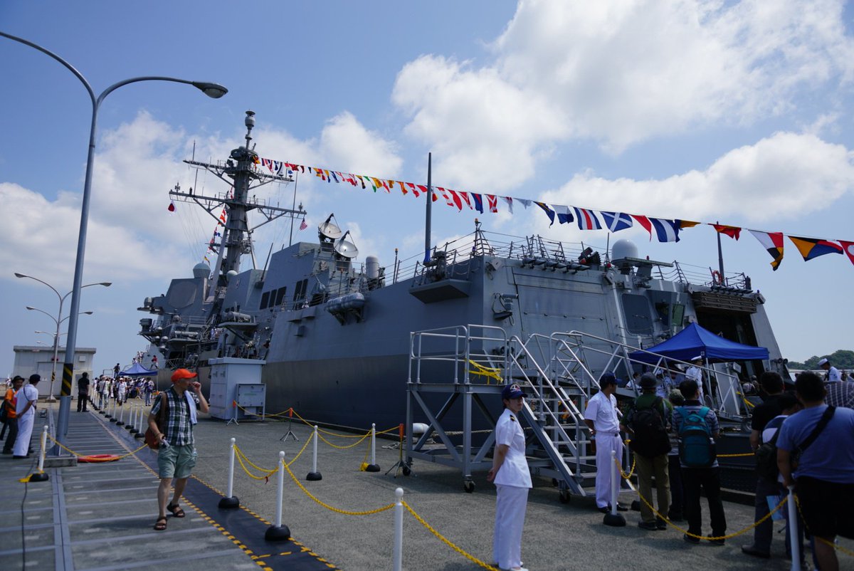 先に向かって良かった。規制してる。 #DDG89　 #USSMUSTIN #USNAVY