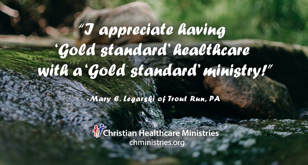 iheartchm's tweet photo. "I’m writing to let you know how much I appreciate having 'Gold standard' healthcare with a 'Gold standard' ministry!" -Mary E. Legarski
#CHMInPennsylvania #iHeartCHM #LettersToCHM #GoldStandard https://t.co/l949XS8r06