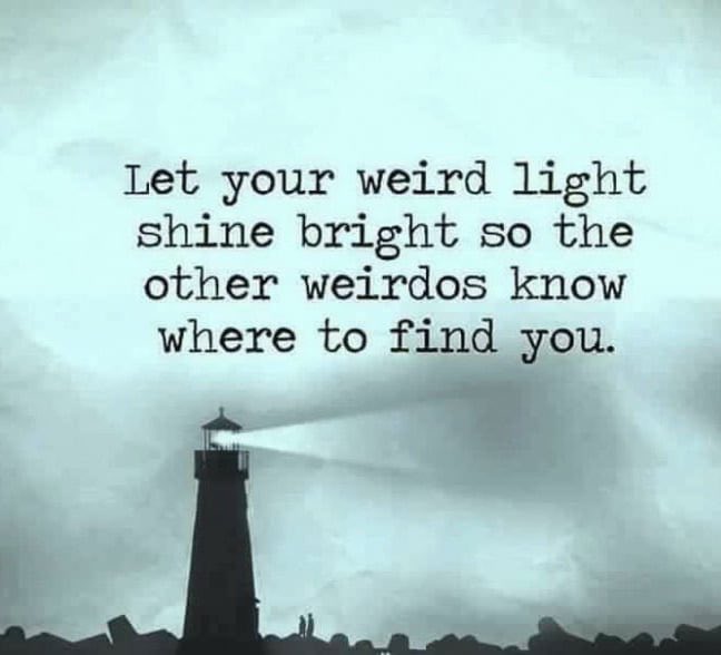 DeadbeatGuy's tweet photo. We are who we are π #WeirdLight #BecauseFuckYouThatsWhy https://t.co/pGslcNln64