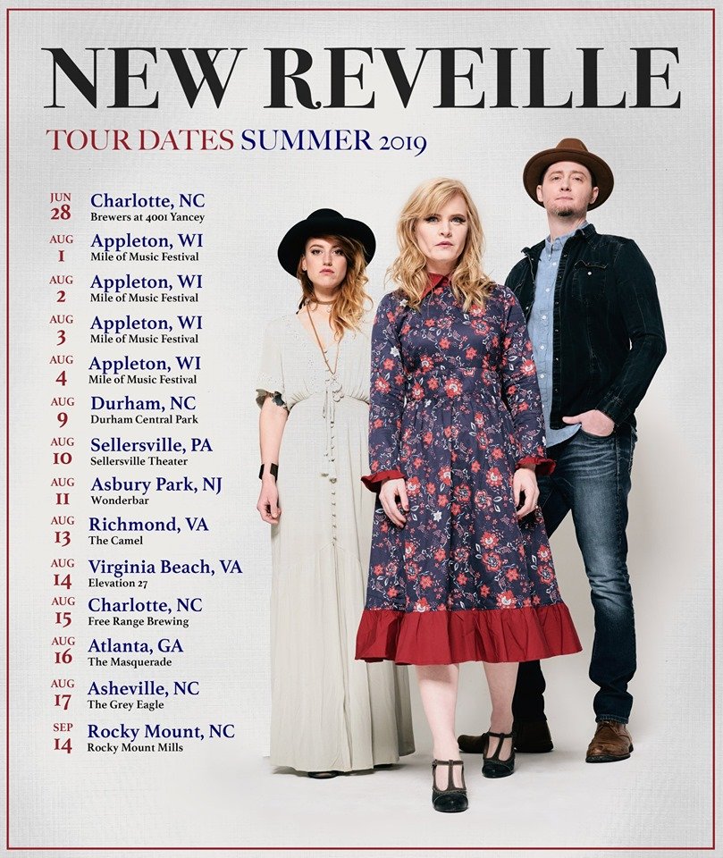 ImMusicMag's tweet photo. We wanted to share @NewReveille's latest tour dates &amp; highly recommend you check them out if they are anywhere close to you. They're supporting Shawn James as an acoustic trio Aug 10-17. Full band in Charlotte 6/28, Durham 8/9 &amp; Rocky Mount 9/14. #americana #newreveille https://t.co/jMtXKCphNf