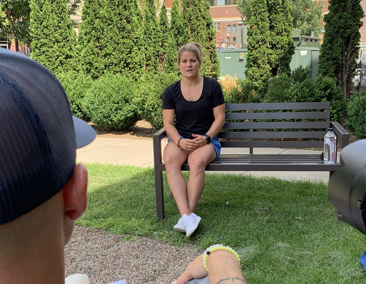 torchpro_'s tweet photo. Sat down with an Olympic Gold Medalist today, the USA Hockey Icon, Brianna Decker, and had a great interview about her journey and her special bond with @kbells22  #friendship #sisterhood #teammates https://t.co/N2wT9jkYhn