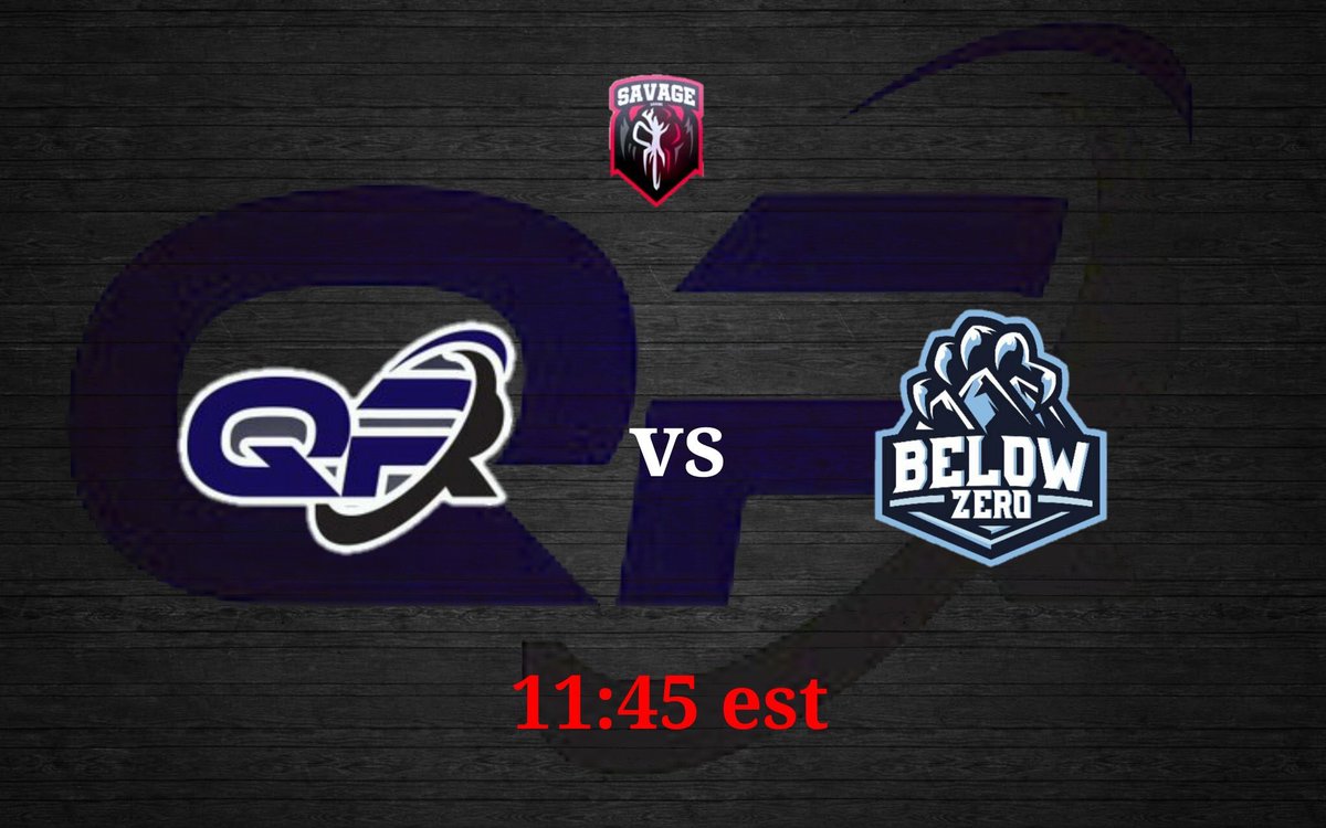 _QRGaming's tweet photo. We take on @BelowZeroHQ tonight for our first @SavageOLT_ Playoff Match! Wish the boys luck! https://t.co/inAZwCnnyx