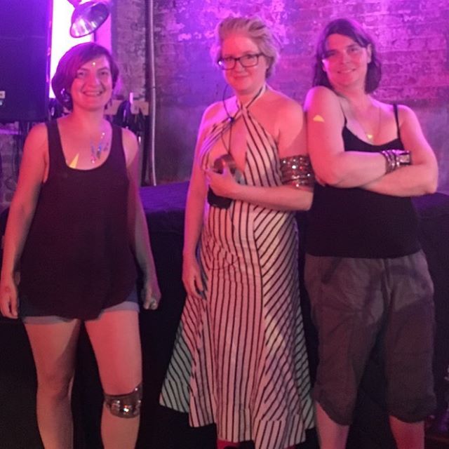 horusVacui's tweet photo. new band photo! aren’t we cuuute? we premiered a new piece tonight, get ready to experience it’s evolution over the coming year—
#megschedel #jessrowland #sofyyuditskaya #bunker https://t.co/7CjvfJBCIB https://t.co/skLQZNgGTv