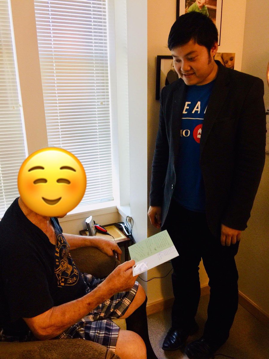 #BoldlyGrowTheGood #BMOVanCentre Happy 100th birthday to our customer Mr U who had banked with BMO for over 50 years. We are very happy to celebrate this milestone with customer. Special thanks to Stan for personally visiting Mr. U at his place to deliver him the card and gift!