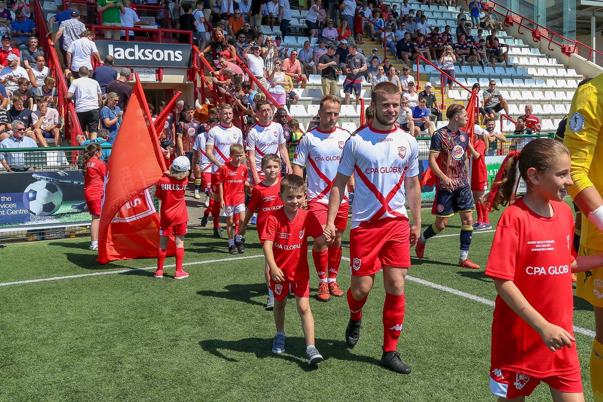 GAME DAY! 

The Bulls take their first steps into the <a href="/ComCoFL/">Combined Counties Football League</a> today as we host <a href="/AshUtdFC/">Ash United FC</a> in the season opener.

It’s a momentous day for us, and Jersey sport. 

Come and show your support for the lads, whilst watching history unfold! 

Today’s the day. #BackTheBulls