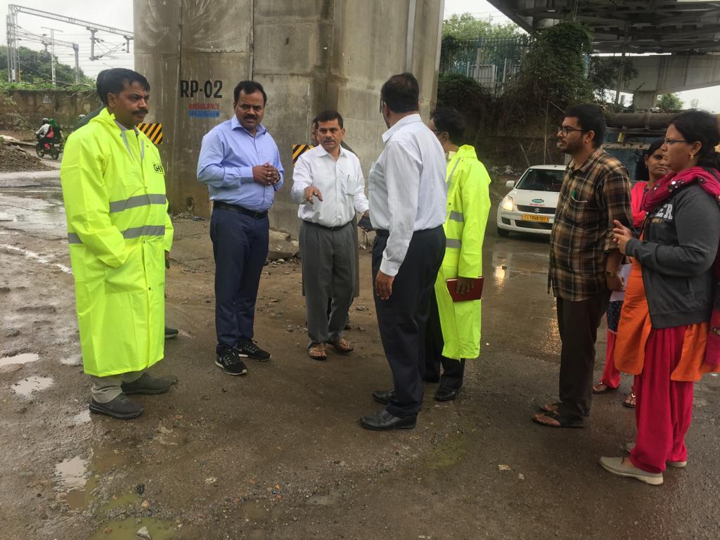 Commissioner GHMC ... Inspection of Roads Begumpet to RTC X Roads.