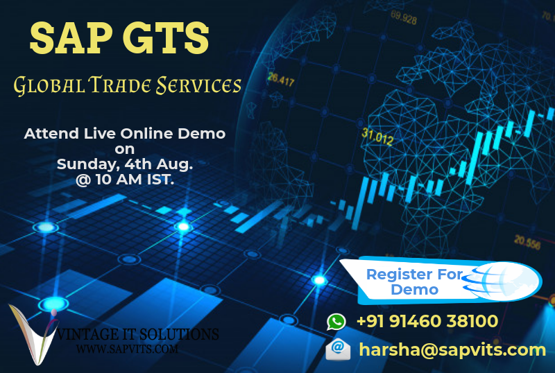 PrachiSAP's tweet photo. #SAPGTS helps you avoid costly delays and financial risks involved with imports and exports, enabling you to react to international business opportunities quickly.​ Wants to know more, ​Register for Demo: ​ https://t.co/vFrBHxAus1 ​ scheduled on SUNDAY, 4th Aug. at 10 AM IST https://t.co/TDrUKRkaa0
