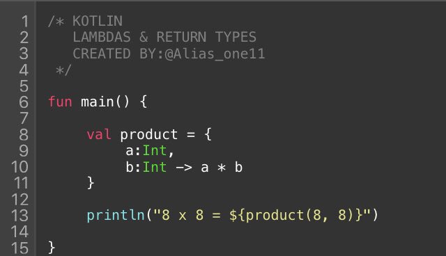Alias_One11's tweet image. Working with #kotlinlambdas which seem a lot like javascript Object literals. Crazy how javascript is helping me so much with #kotlin these pass few days🤷🏾♂️ makes me feel like I should’ve started with #javascript instead of the recommended python. 🐍