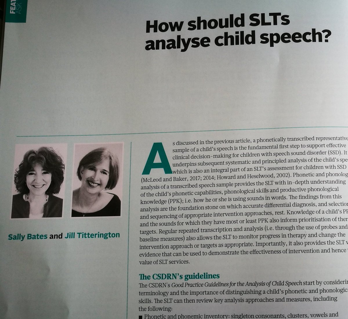 speech and language (@sltmarjon) on Twitter photo Fantastic paper from <a href="/marjonuni/">Plymouth Marjon University</a> SLT lecturer Dr Sally Bates and <a href="/UlsterUni/">Ulster University</a> colleague Dr Jill Titterington as part of @rcslt_bulletin special child speech edition. And lovely to read enthusiastic appreciation of Sally's teaching in alumni Twitter comments! Fantastic paper from <a href="/marjonuni/">Plymouth Marjon University</a> SLT lecturer Dr Sally Bates and <a href="/UlsterUni/">Ulster University</a> colleague Dr Jill Titterington as part of @rcslt_bulletin special child speech edition. And lovely to read enthusiastic appreciation of Sally's teaching in alumni Twitter comments!