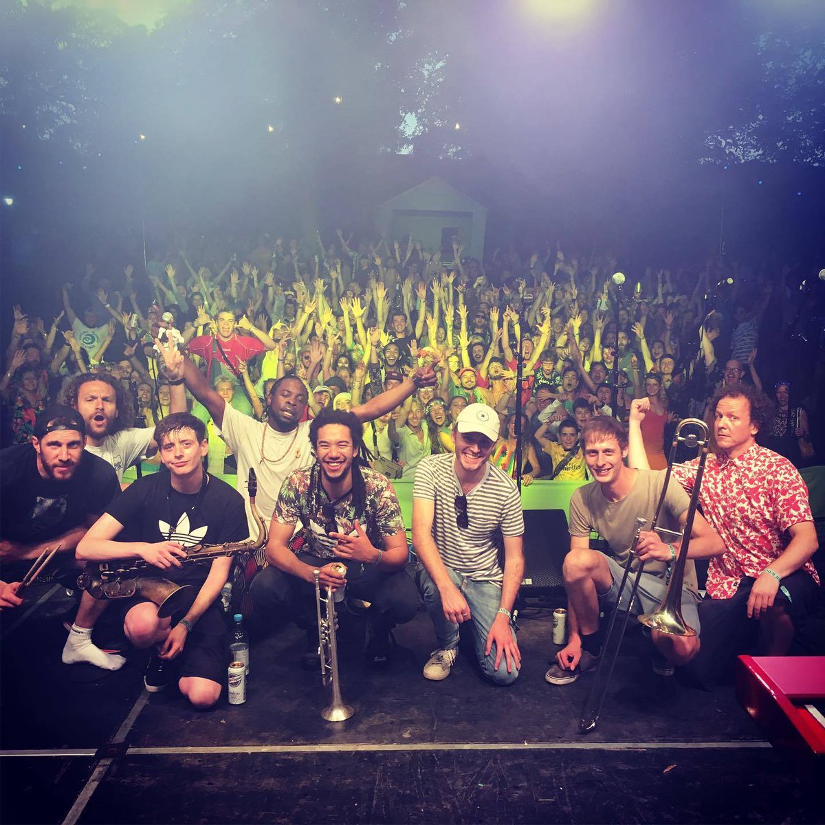 AC_Horns's tweet photo. Fair play @WildernessHQ, that was off the charts. Great gig with @afrocluster, let's do it again next year. 

#getinthebackofthevan #extrahashbrowns #horns #hornsection #brasssection #trombone #trumpet #saxophone #tenorsax #hiphop #afrofunk #funk #wildernessfestival https://t.co/oWBb67aAzY