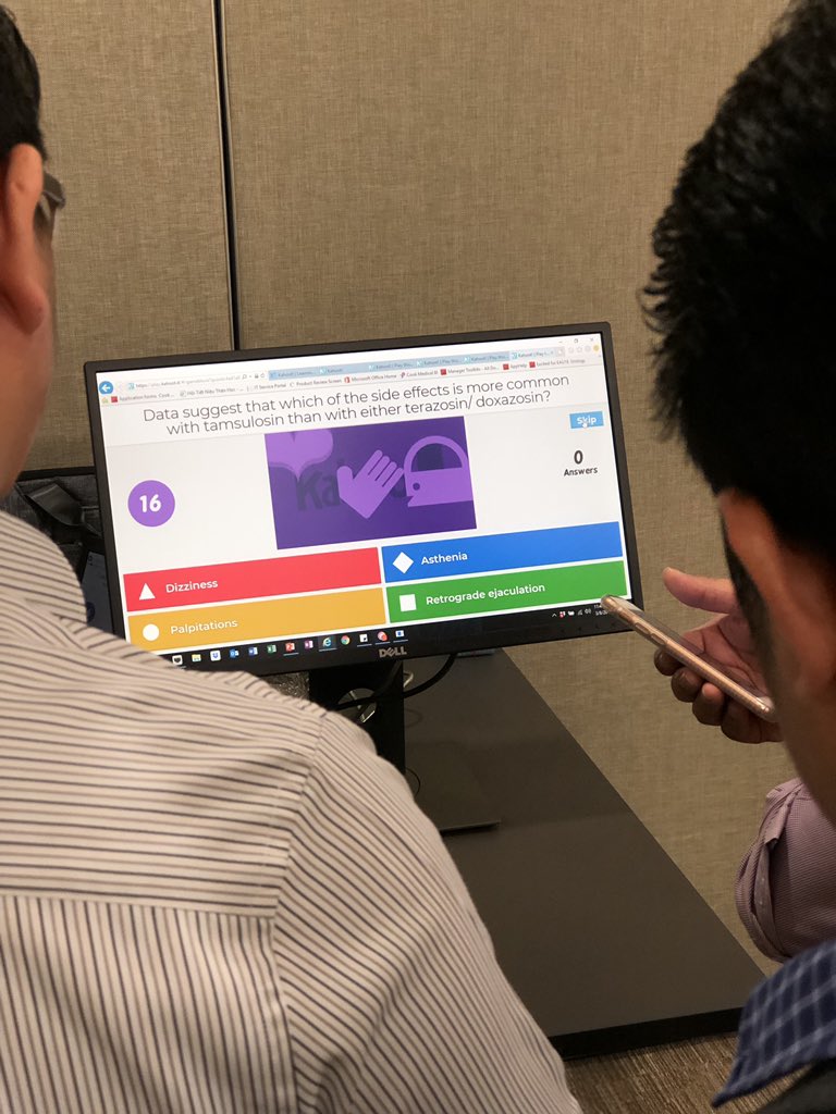 ali_apacuro's tweet photo. As a trainer, we always need to try new ways to make training fun!
#urc2019 #urology #kahoot #training #MedEd https://t.co/uMaD8D86Qk