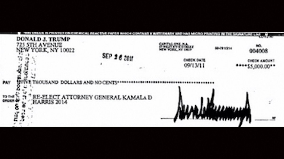  #ilovekamala because she shamelessly accepted campaign contributions from Donald Trump and family.