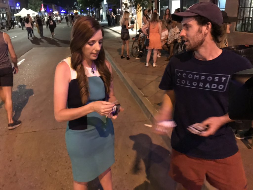 stevensadam's tweet photo. Hey @JosephDenver7 I have lost count of how many people have come up to @Meghan_Lopez waiting for our live shot. https://t.co/rnvjlrblBX