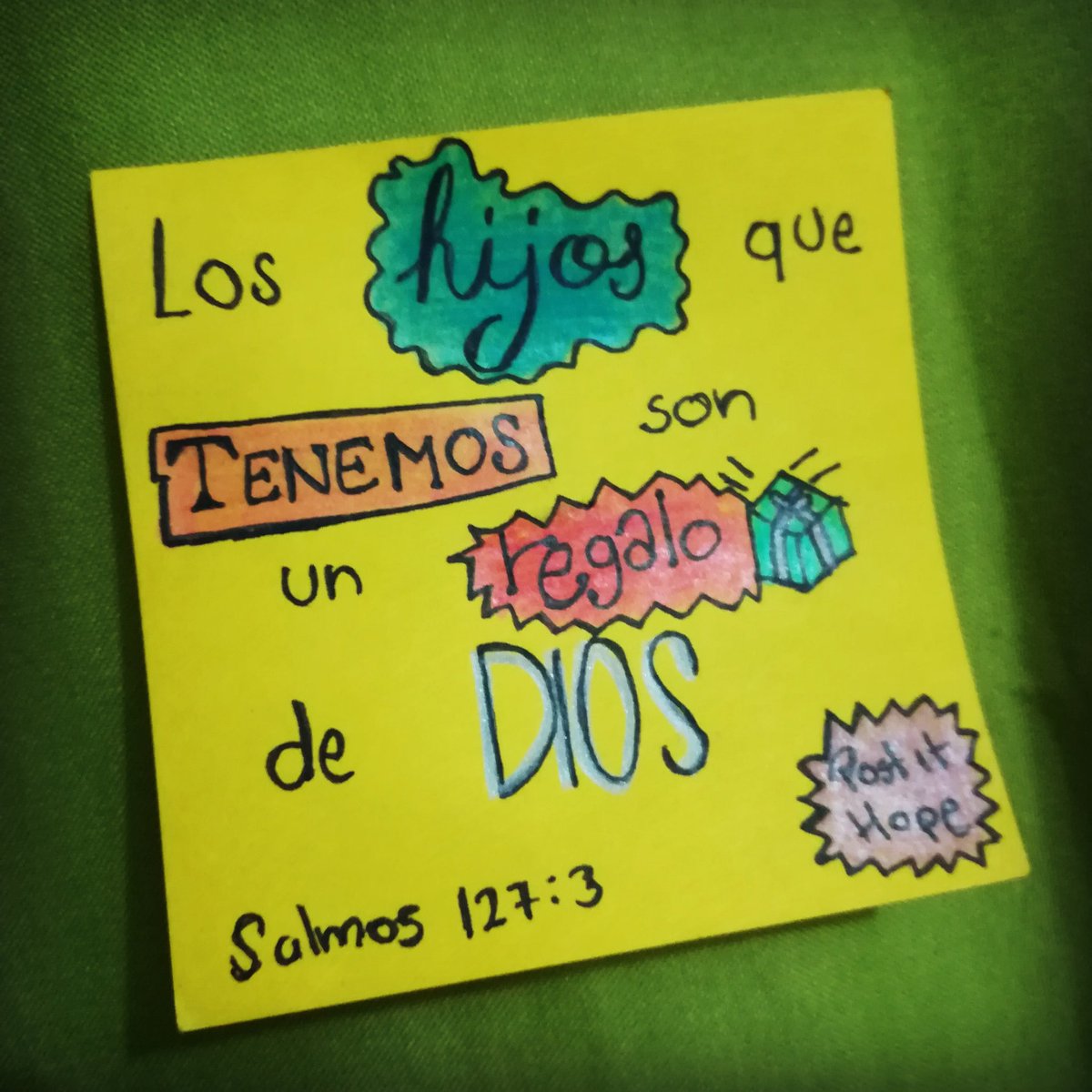postit_hope's tweet photo. 🤰🏻👶🏻🎁☝🏼
-Salmos 127:3
#HijosDeDios #RegaloDeDios #HerenciaDeDios #FelizSabado #PostItHope #PostIt https://t.co/AIJX7uf4Nz