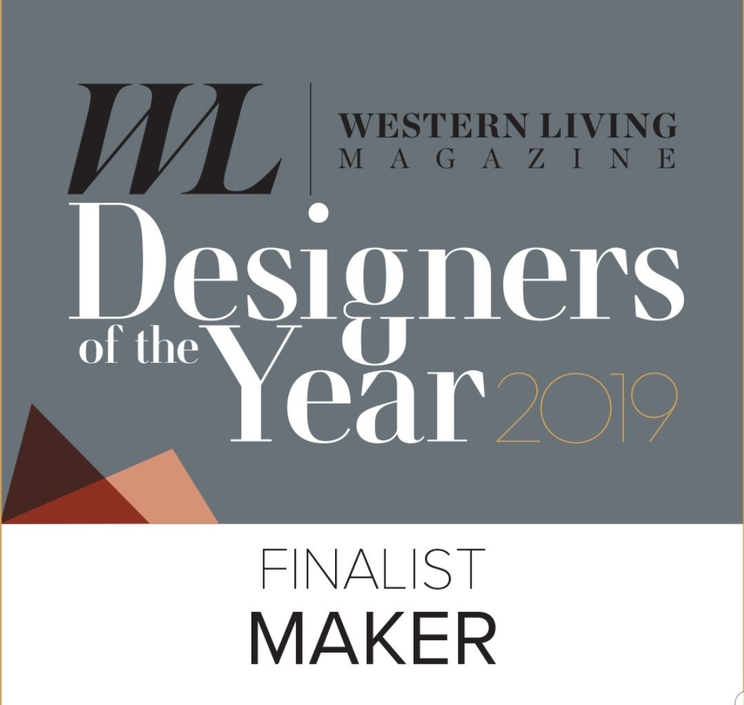 Super honored to be a finalist for the Western Living Designers of the year 2019 in the Maker Category😁 #bestofthewest #westernliving