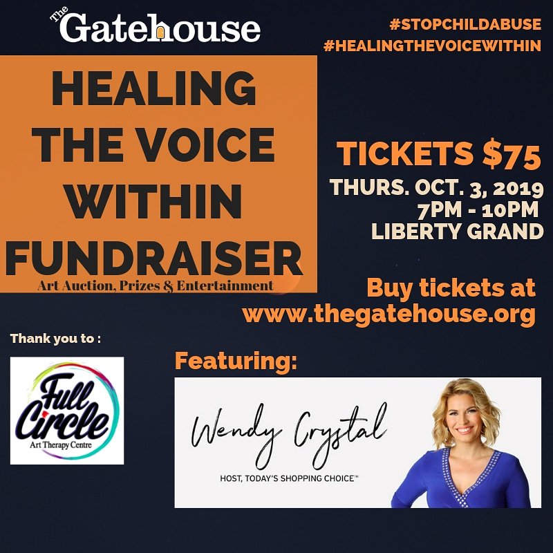 BarcelMar's tweet photo. Join us at @Gatehouse_The 4th Annual Healing the Voice Within #Fundraiser Thurs. Oct. 3. 7pm-10pm at #libertygrand in #toronto. Tickets $75 at https://t.co/hPxTg4FBOE
#fundraiser #healingthevoicewithin #stopchildabuse #jpsteam #stopcsa @fullcircleatc @WendyCrystalTSC https://t.co/j3HIhZikLL