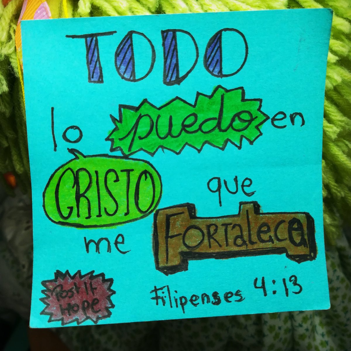 postit_hope's tweet photo. 🤗☝🏼✝️💪🏼
-Filipenses 4:13
#fuerzasDeDios
#Todo #FelizSabado #PostItHope #PostIt https://t.co/g3cYG4nLys