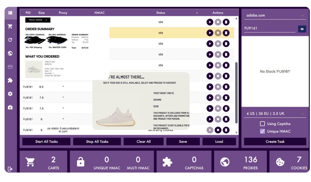 sneakercoins's tweet photo. YZY Day went great with cook outs from @protonaio and @Backdoor! Never goin wrong with @SecureProxies and the best cook group @AxisSuccess @AxisNotify 💪💪💪
Now sleeep people👹 so we can cook the restocks🤖🤖🤖🤖🤖 https://t.co/7Hynnm4Nyf