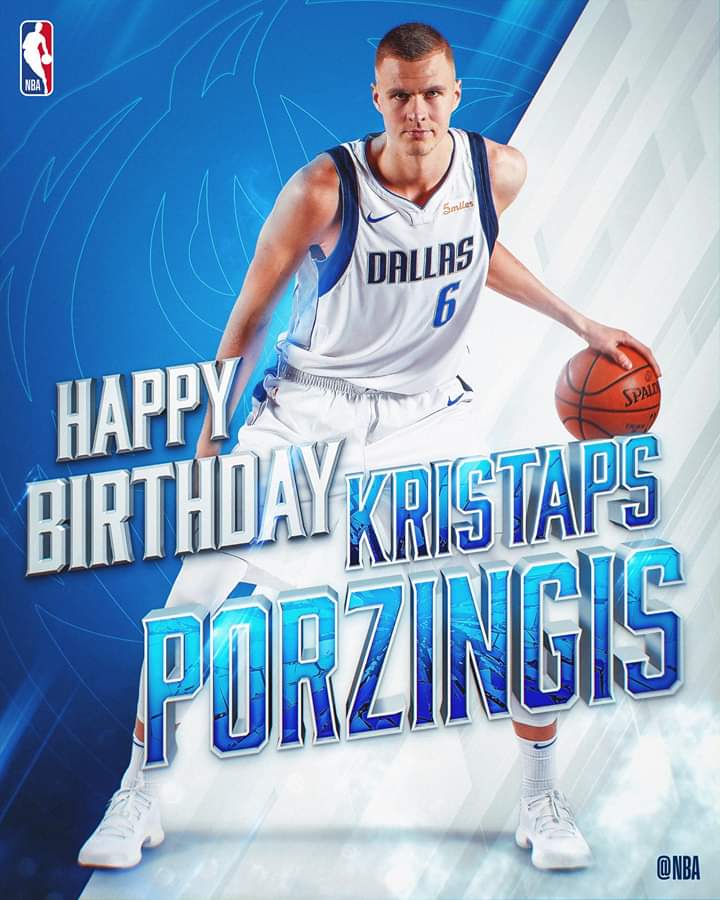 Join us in wishing a HAPPY 24th Birthday to Kristaps Porzingis of the Dallas Mavericks 