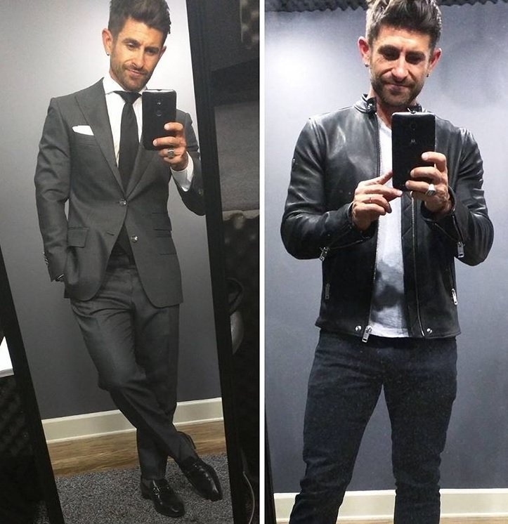 alphamimage's tweet photo. Which represents YOUR style? Left or right? #alphamimage #mensstyle #Mensfashion https://t.co/ccLJwMWhHK