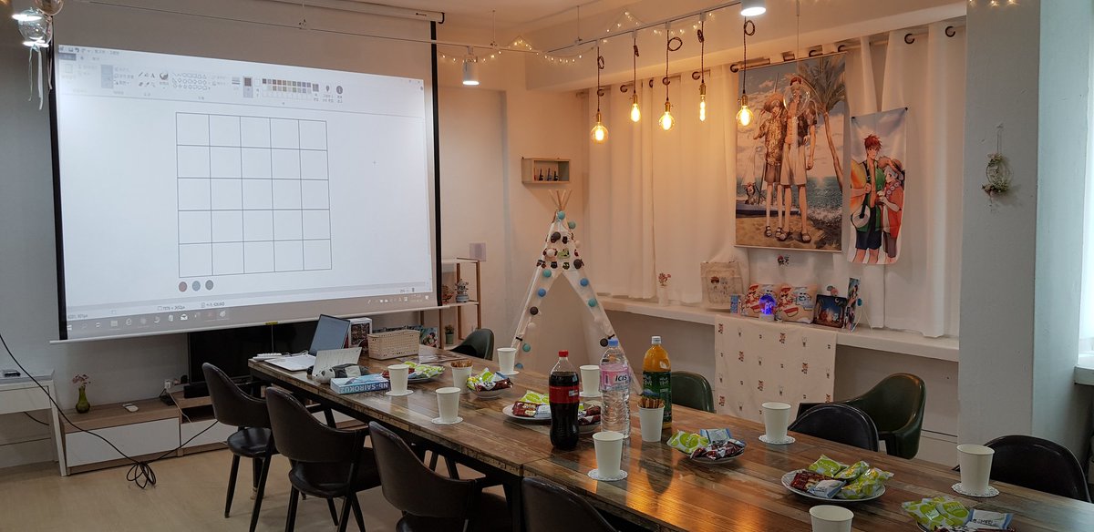 아늑한 대관처에서 참가자분들을 기다리고있습니다😆❤💙