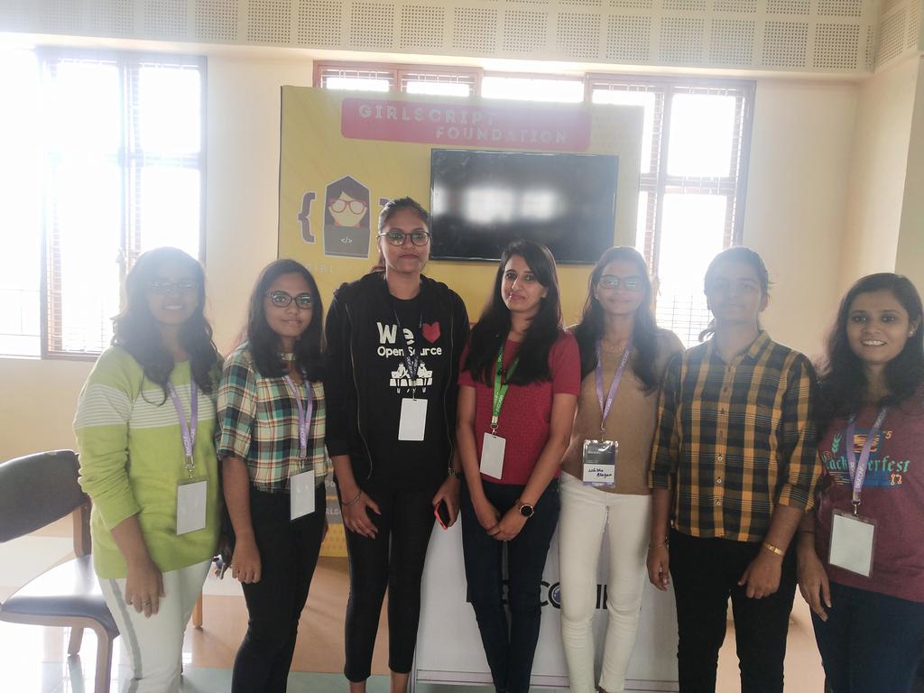 gopikaharikumar's tweet image. Had a great talk with @anubhamane    of @girlscriptsoc. Really inspired by her journey. 
#devconf_in  @GirlscriptBLR