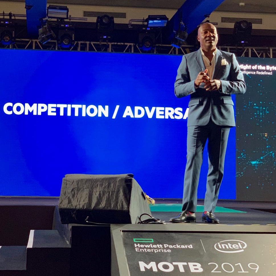 HPE_India's tweet image. &quot;The key to understanding skills and capabilities is to adopt and adapt. It is also importnant to focus on partnerships, competition, adversary, customers and audience.&quot; - Cricket legend, 
@BrianLara
, gives an inspirational talk here at HPE Might of the Byte ‘19! #HPEMOTB