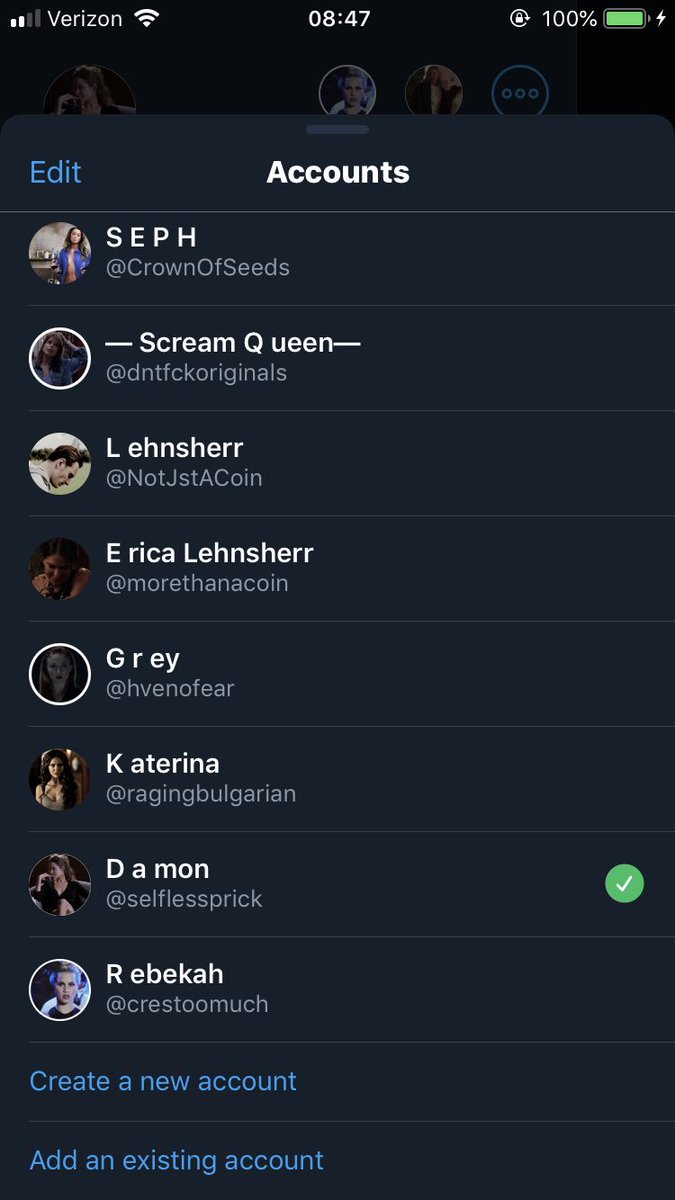 \\~ my newer accounts.