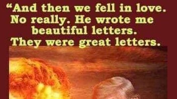 christine_w86's tweet photo. @Airvooocht @realDonaldTrump Aint love GRAND?

And he WE are, worrying about the re-#Nuclearisation of the planet, with now short-range #NuclearWeapons BACK in play again;

when it's just been a #LoveStory for the ages! I feel just SO happy for them both, but will #Putin be jealous?🙄 https://t.co/2y6C8JKIZj