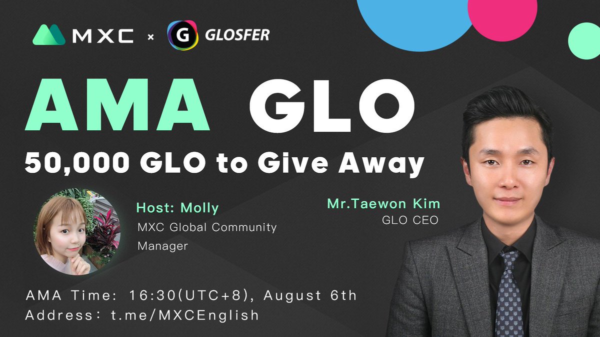 BroBean88's tweet photo. 🌹MXC Global Community #AMA-- $GLO @glosfer 🌹
   🎁50,000 $GLO to share

【Participate】
⏺️Follow @MXC_Fans and @glosfer 
⏺️Like &amp; Retweet
⏺️Join https://t.co/9XYqXUNvmz

【Rewards code】
⏺️https://t.co/OVzhLNGPRI

Time: 16:30(UTC+8), August 6th

 #Airdrop #Bounty #MXC_Fans https://t.co/q9G2UeB0Jx