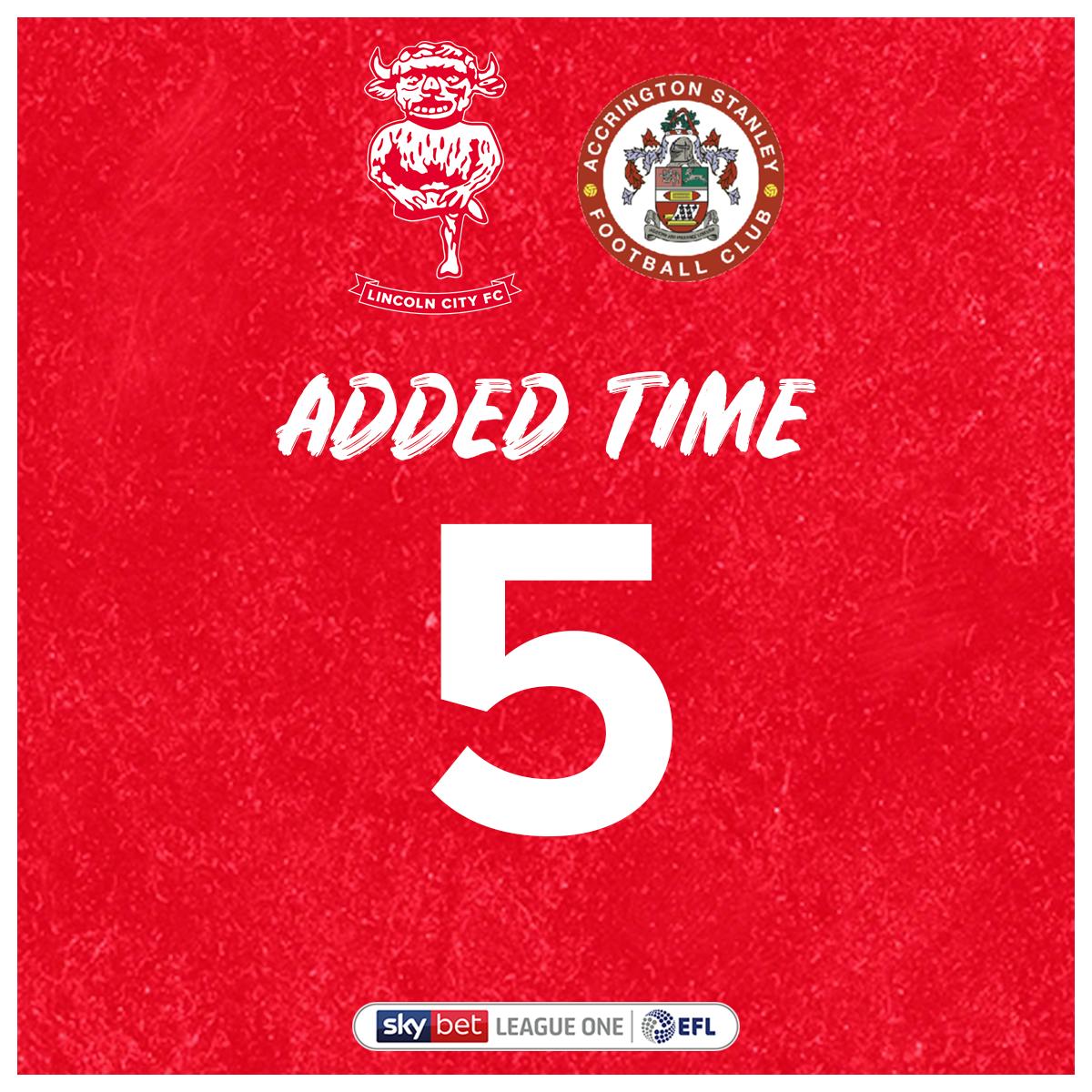 LincolnCity_FC's tweet photo. Five additional minutes๐
๐ด 2-0 ๐ต #ImpsAcc https://t.co/rXeNKqhoXk