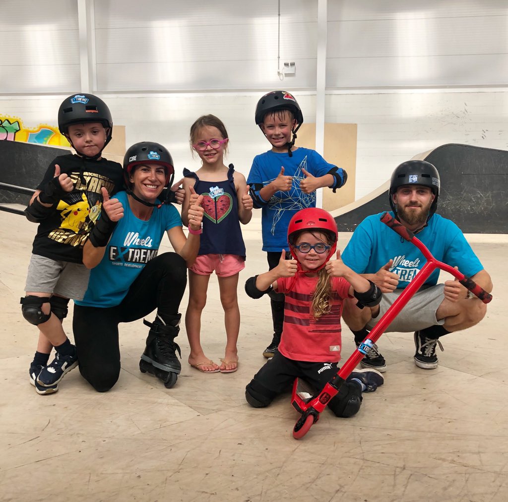 We are having a great day coaching at Summit Indoor Adventure in Selby! #kids #summerholidays #scooter #skate #coaching #wheeledsports #actionsports #skating #rollerblading #selby #sports #extremesports