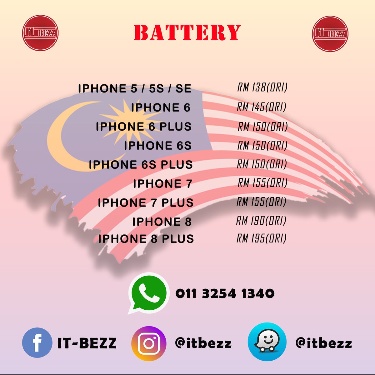 iyliafarhain's tweet photo. Promo Merdeka dari ITBEZZ
(3/8/19 - 31/8/19)

Kedai: ItBezz (KICT, Uia Gombak)

Whatsapp: https://t.co/N8VYJcZogf

#repair
#itbezz
#uia https://t.co/TyoNnnnCom