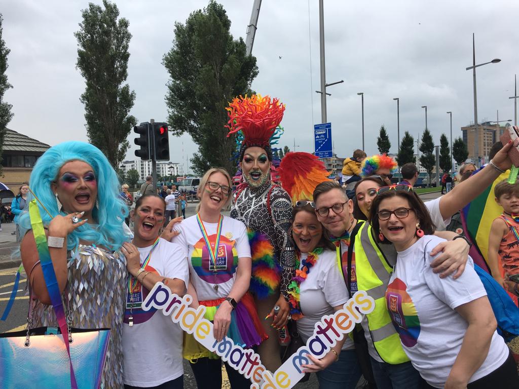 What an amazing day so far! We're so proud to be part of another wonderful #BelfastPride parade 🌈 #PrideMatters 🏳️‍🌈