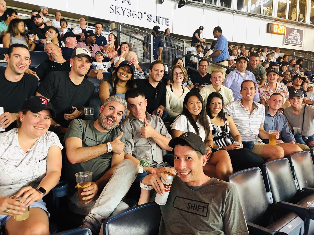 THANK YOU NYC! 🏙🇺🇸

Whirlwind trip with 25 <a href="/Shift/">Shift</a> Fellows to 5 partner companies, live Talent Development sessions, an #untapped19 event with our amazing partners from <a href="/LambdaSchool/">LambdaSchool</a> &amp; the <a href="/Yankees/">New York Yankees</a> capping it off hosting us for last nite’s thriller 

#veterans