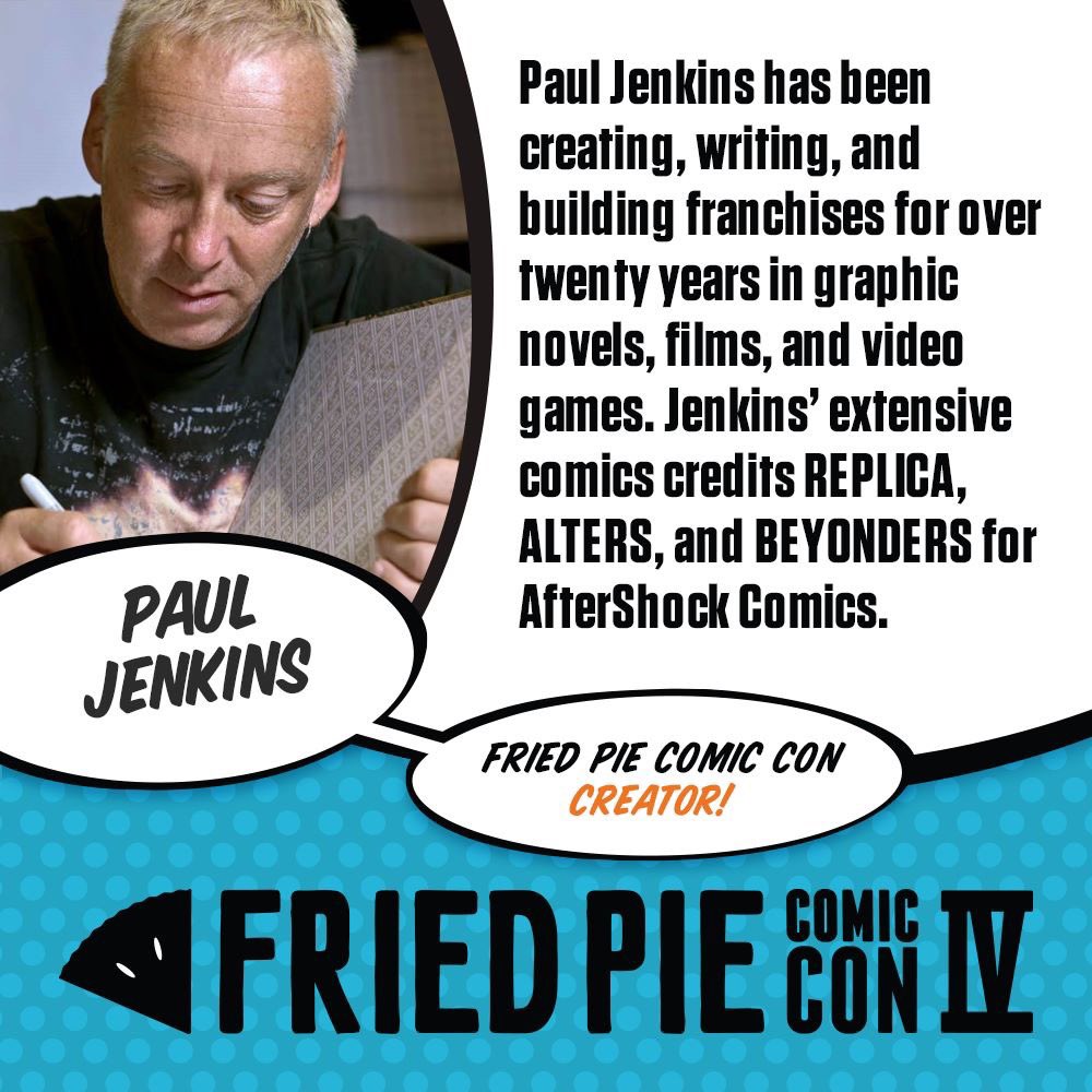 AfterShockComix's tweet photo. Hey, Atlanta (and fans in the Atlanta area)! Come by 2nd & Charles in Kennesaw for Fried Pie Comic Con IV. Paul Jenkins will be there. Hope you will, too! #FriedPieCon #2ndandCharles @mypauljenkins https://t.co/4ghxh1fcQn