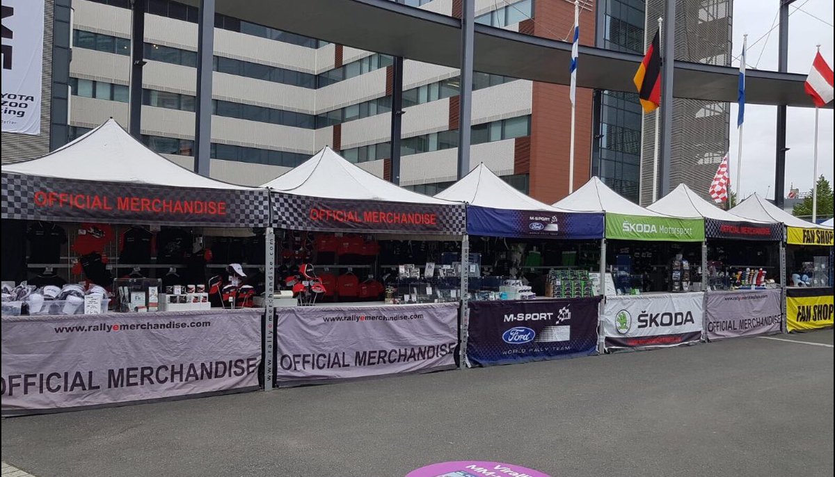 rallyemerch's tweet photo. Incredible first day of action @RallyFinland 2019...who’s ready for Day Two 👏 don’t forget to visit the #rallyemerchandise stand at Rally Service Park and pick up your own special memory from the ultimate Rally event #RallyFinland #dontforgettge https://t.co/OQaFVMazrK