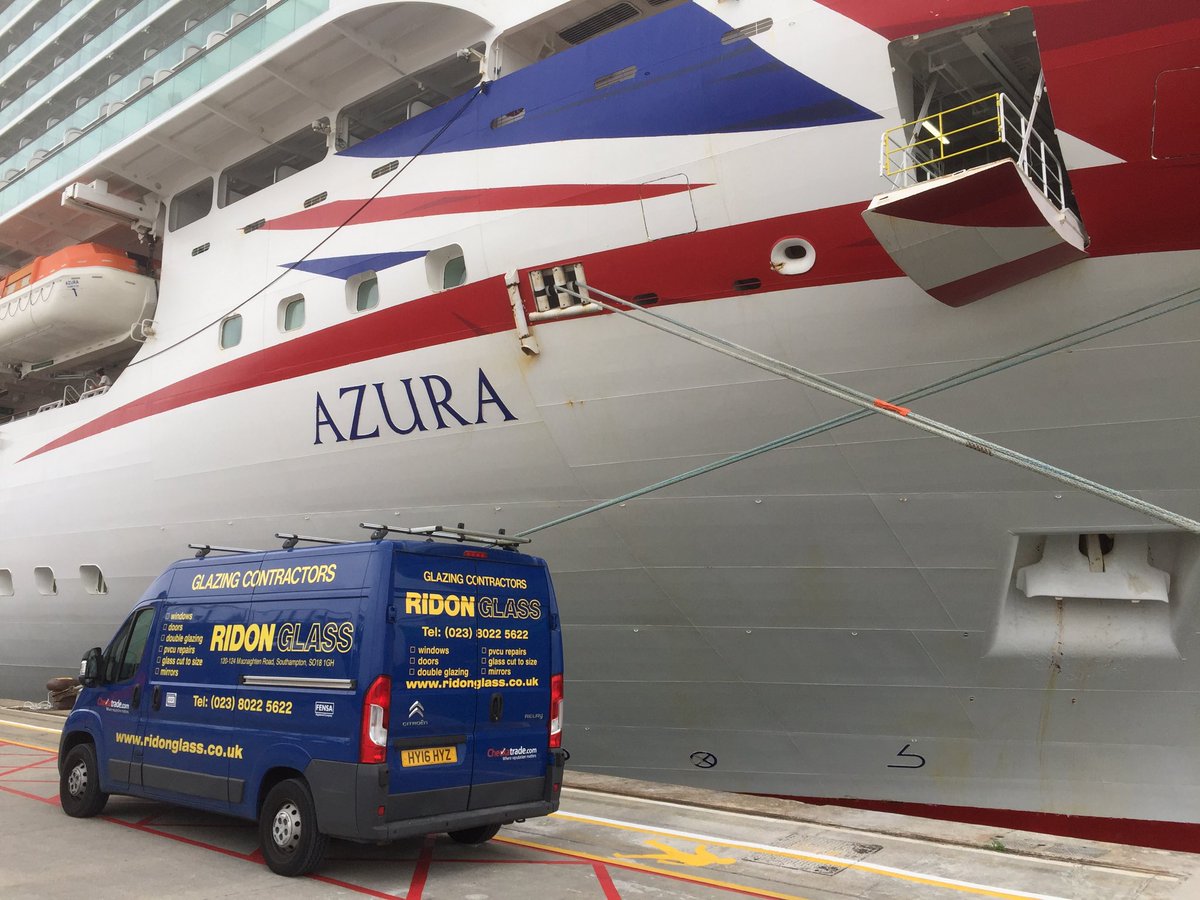 ridonglass's tweet photo. First job on the Azura done now off to the Arcadia for some more works. ⁦why not look at our website https://t.co/PZhcsmKuDO to see if we can help you ⁦ https://t.co/O3VH3tPJFc