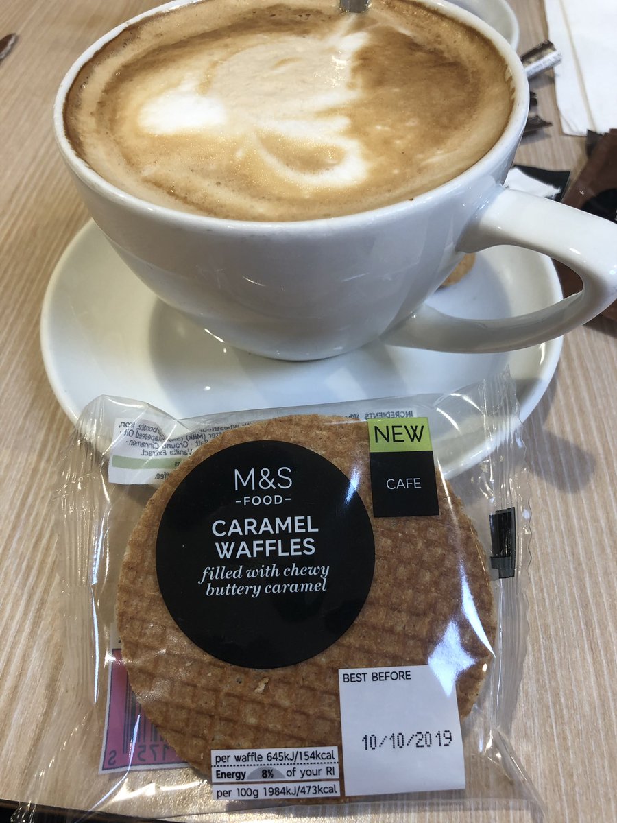 Come on <a href="/marksandspencer/">M&S</a> love the idea of caramel waffles. However there to small for my regular Brazilian coffee