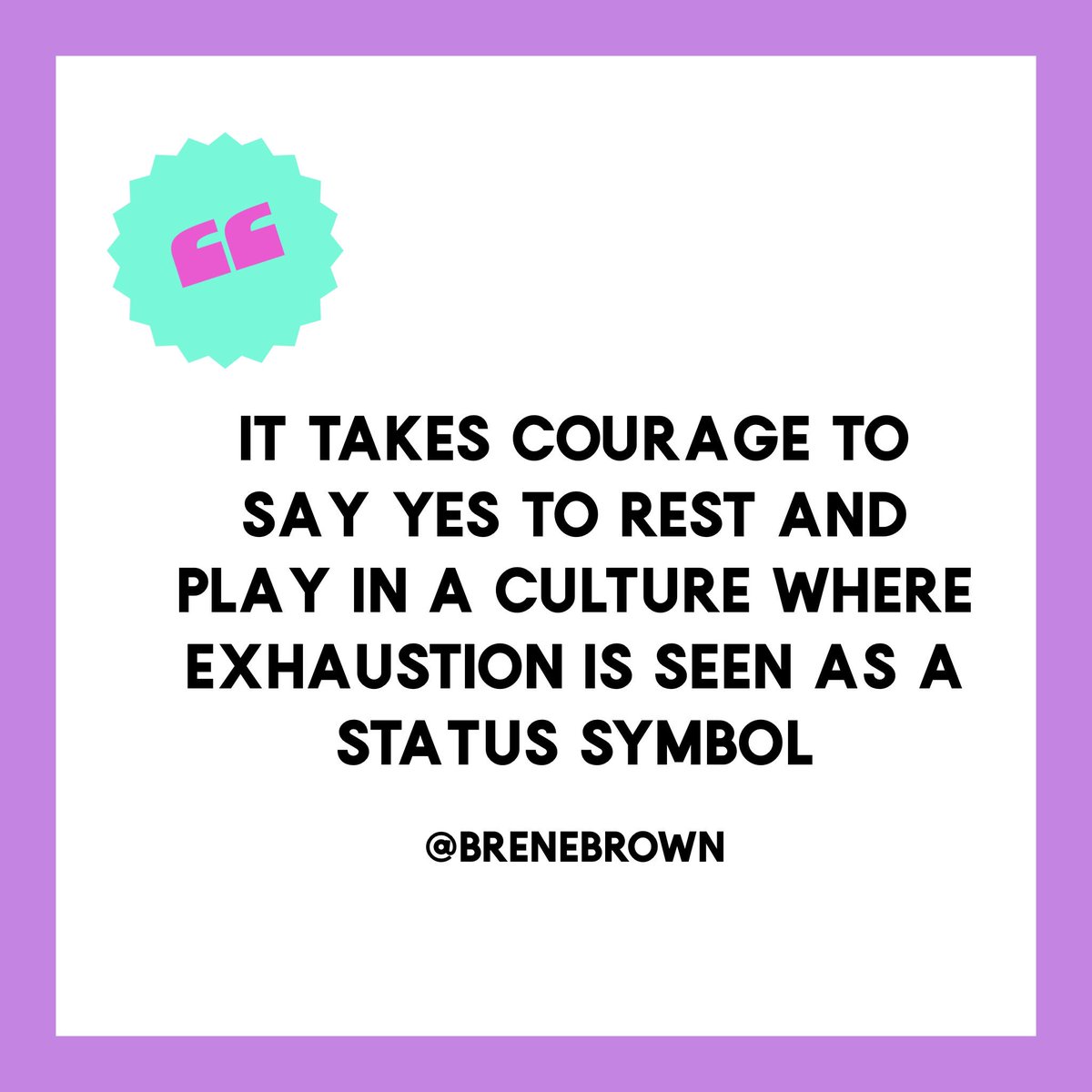 Yes to this! What are you going to do to make sure you rest and have a bit of fun this weekend? 🙌 I’m disconnecting my WiFi so I can reconnect with myself and some friends down in Devon this weekend. Thank you @thestepupclub &amp; <a href="/BreneBrown/">Brené Brown</a> for the reminder.✨ Happy weekend all! X