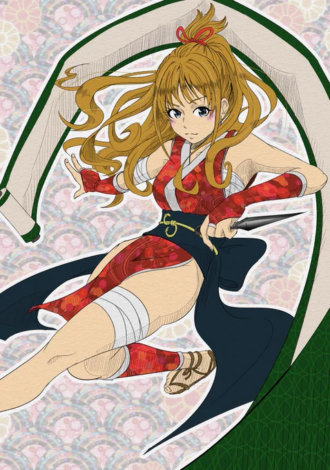 3万秒くらいで描いた日野茜もおいておきます。ニンニン! #日野茜 