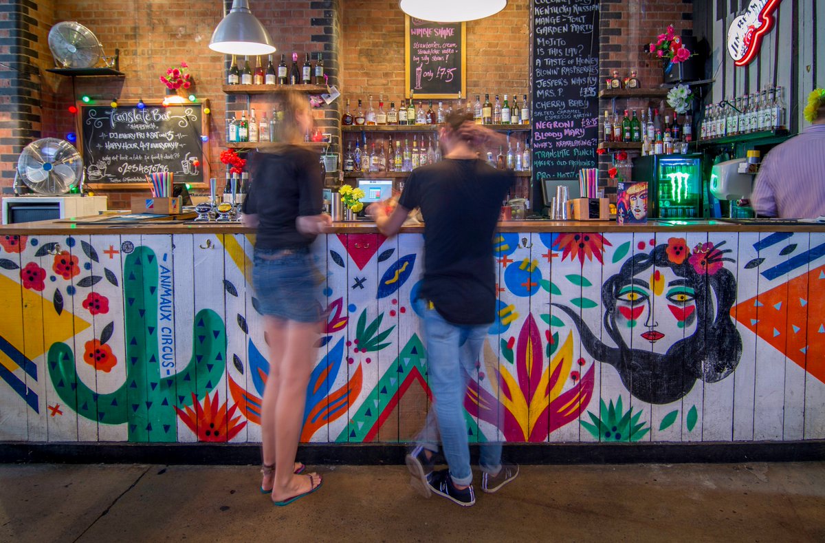 thedictionary's tweet image. Searching for the best pubs in London? The capital&apos;s drinking scene is one of the best in the world! Stay with us, explore Dalston neighbourhood, and check out The Cauldron- where you can use molecular mixology to brew your own drinkable elixir! We absolutely love it! 🌈🍹❤️