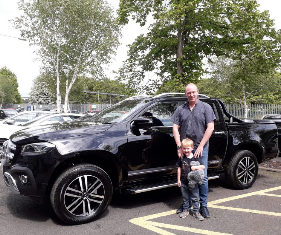 MBVansUK's tweet photo. Can you spot the monster? 🧟‍♂️ not the monster truck! @SandB_Mercedes delivered an impressive #XClass to Mr Connelly &amp; his son had a collection of his own… a cuddly X-Class monster. #KeepMoving &amp; pick up your own this weekend @TrinityLeeds – for sale in our #PickupPopup Store https://t.co/XPPhun7XjN