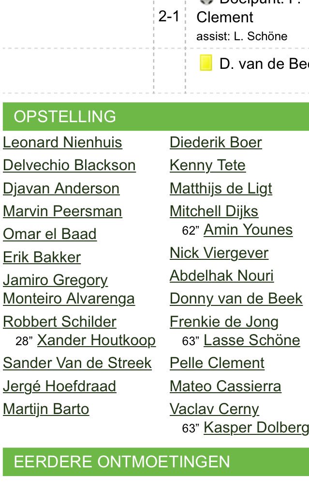 Throwback toen Cambuur in de beker 2-1 van het zogenaamde B-elftal van Ajax won, het B-elftal wat nu meer dan 300 miljoen waard is. #cambuur #knvbbeker
