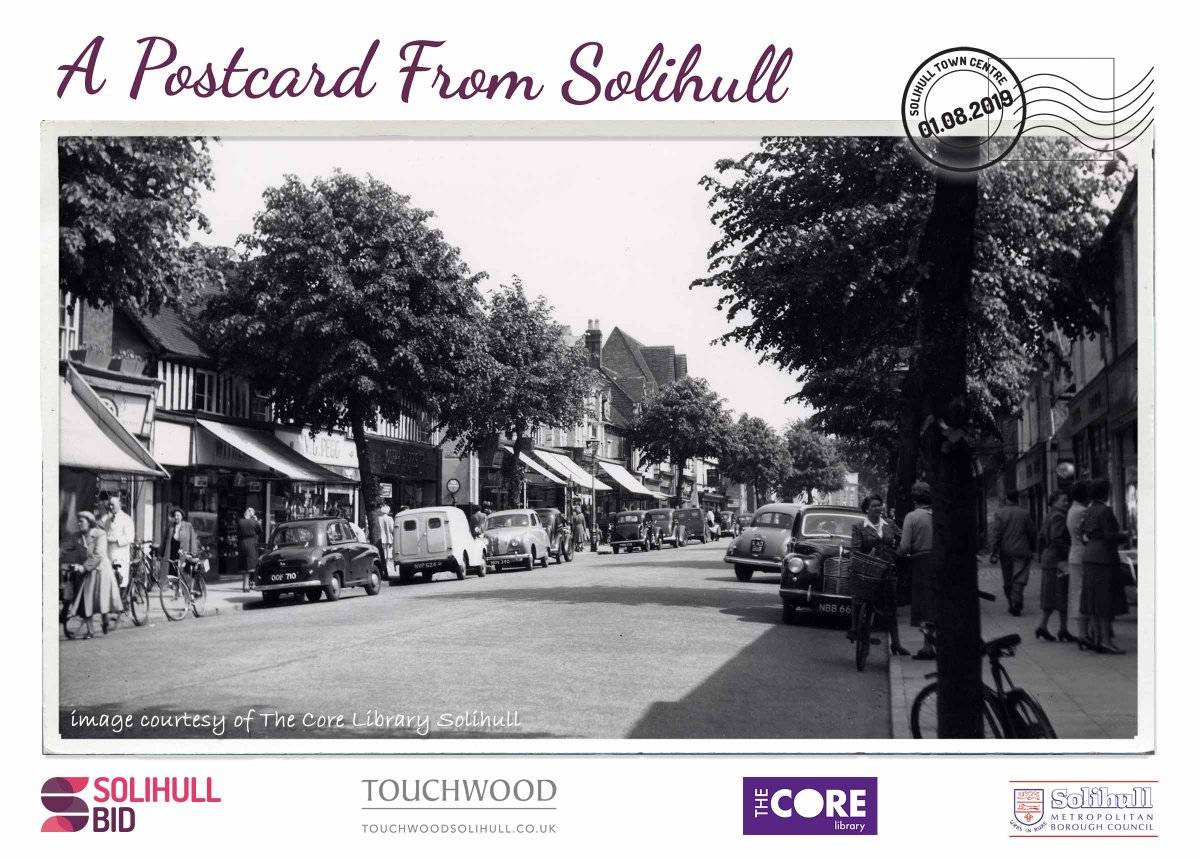 SolihullBIDHost's tweet photo. Over the month of August we celebrate #ThrowbackThursday In Solihull . We will be sharing snapshots of nostalgia around the Town centre allowing us to step back in time to celebrate  the history of Solihull !... Check these out https://t.co/oFK9moUT6D