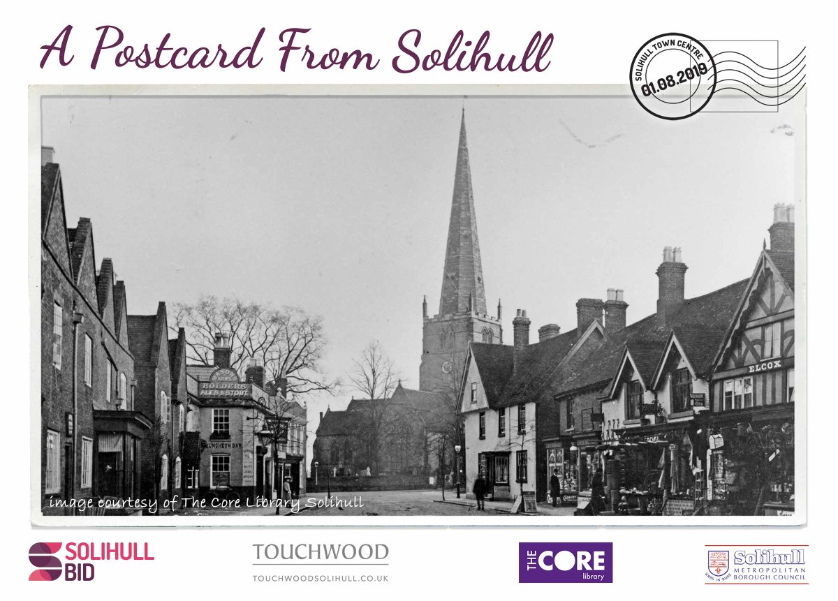 SolihullBIDHost's tweet photo. Over the month of August we celebrate #ThrowbackThursday In Solihull . We will be sharing snapshots of nostalgia around the Town centre allowing us to step back in time to celebrate  the history of Solihull !... Check these out https://t.co/oFK9moUT6D
