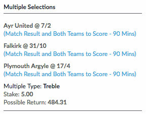mrfixitstips's tweet photo. 💰 Today's #TwitterTreble returns £484.31 for a Fiver.
To Win & BTTS
⚽️ Ayr Utd
⚽️ Plymouth
⚽️ Falkirk
👇 Add it straight to your betslip
https://t.co/LSfGvgq5xZ
↩️ Follow me & RT for the chance to win the £484.31 if it wins.
(18+. Be GambleAware) https://t.co/c5Xb9qmtIm
